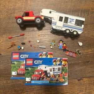LEGO CITY: Pickup & Caravan #60182 Incomplete With Manual